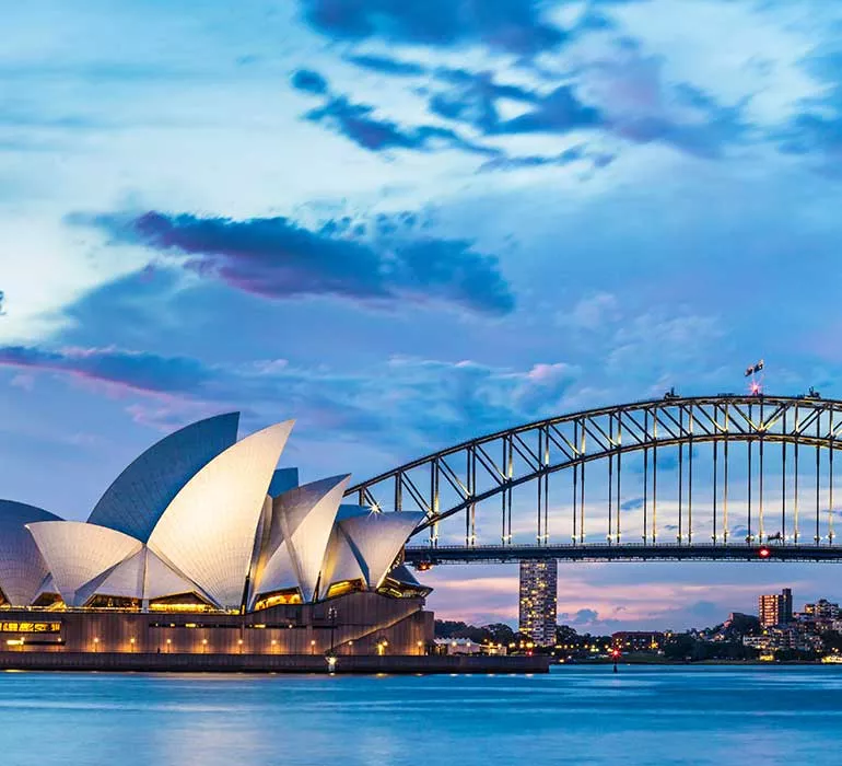 Vue aérienne de la ville de Sydney